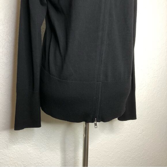 Cabi Switch black v neck full zip front cardigan sweater size Medium #5453 - Picture 11 of 16